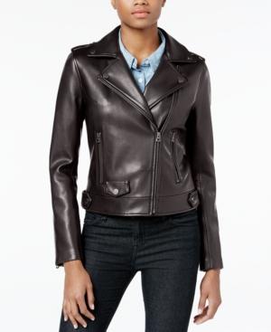 Lucky Brand Asymmetrical Faux-leather Moto Jacket