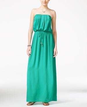 City Studios Juniors' Strapless Maxi Dress