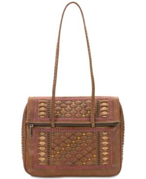 Patricia Nash Carved Lineage Piola Medium Satchel