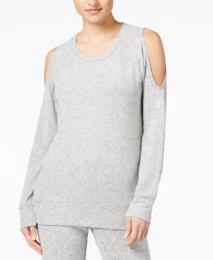 Hippie Rose Juniors' Cold-shoulder Sweatshirt