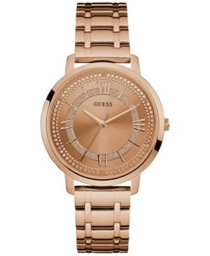 Guess Women's Rose Gold-tone Stainless Steel Bracelet Watch 40mm U0933l3