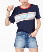 Rebellious One Juniors' Sassy Cotton Graphic T-shirt