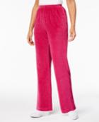 Alfred Dunner Royal Jewels Velour Pull-on Pants