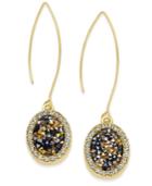 Thalia Sodi Gold-tone Pave Rough Glitter Drop Earrings, Only At Macy's