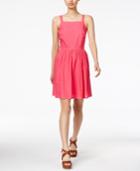 Maison Jules Laser-cut Fit & Flare Dress, Only At Macy's