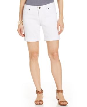 Kut From The Kloth Catherine Boyfriend Denim Shorts, White Wash