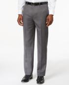Tommy Hilfiger Solid Grey Modern-fit Dress Pants