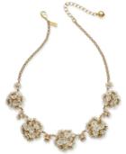 Kate Spade New York Gold-tone Crystal & Stone Flower 18 Statement Necklace