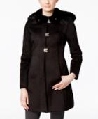Calvin Klein Faux-shearling Hooded Princess Coat