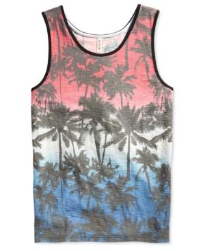 Univibe Men's Promises Ombre Palm-print Tank