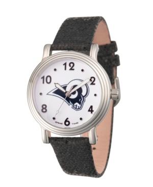 Gametime Nfl Los Angeles Rams Women's Silver Vintage Alloy Watch