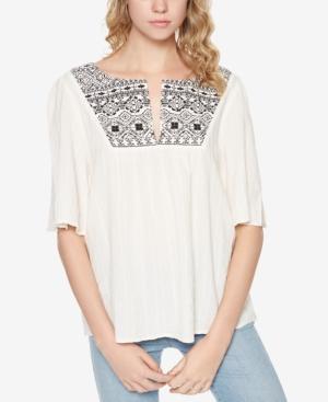 Sanctuary Zambia Cotton Embroidered Top