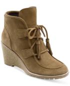 G.h. Bass & Co. Women's Teresa Lace-up Wedge Booties Women's Shoes