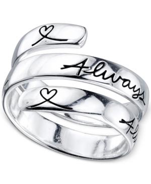 Unwritten Always Sisters Ring In Sterling Silver