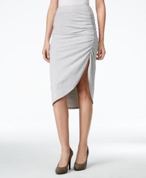 Kensie Ruched Midi Skirt
