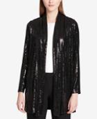Calvin Klein Sequined Draped Jacket
