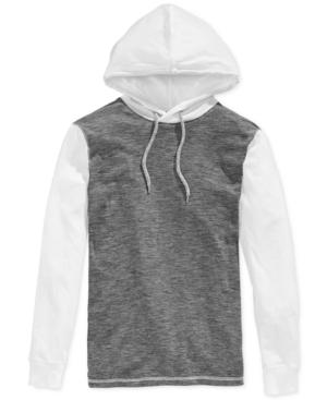 Retrofit White Striped Colorblocked Hoodie