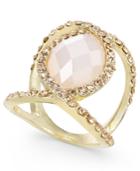 Inc International Concepts Gold-tone Large Stone & Pave Statement Ring, Only At Macy's