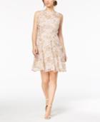 Taylor Fringe Floral-embroidered Dress