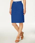 Charter Club Denim Pencil Skirt, Created For Macy's