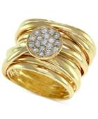 D'oro By Effy Diamond Pave-set Wrap Ring (1/3 Ct. T.w.) In 14k Gold