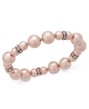 Charter Club Imitation Pearl Stretch Bracelet, Created For Macy's