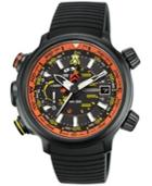 Citizen Watch, Men's Chronograph Eco-drive Promaster Altichron Black Rubber Strap 50mm Bn5035-02f
