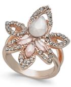 I.n.c. Rose Gold-tone Multi-stone Statement Ring, Created For Macy's