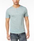 Inc International Concepts Men's Distressed Heathered Henley, Only At Macy's
