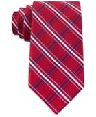 Tommy Hilfiger Men's Red Group Grid Tie
