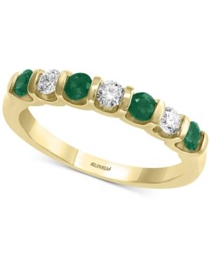 Effy Emerald (3/8 Ct. T.w.) & Diamond (1/4 Ct. T.w.) Band In 14k Gold
