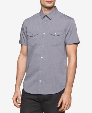 Calvin Klein Men's Textured-diamond Shirt