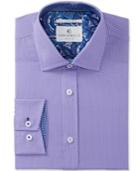 Con. Struct Men's Slim-fit Stretch Lilac Double Dot Dress Shirt, Created For Macy's