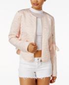 Guess Bottega Quilted Bow-detail Jacket