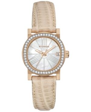Wittnauer Women's Blush Leather Strap Watch 33mm Wn2003