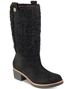 Tommy Hilfiger Ynez Faux-fur Tall Boots Women's Shoes