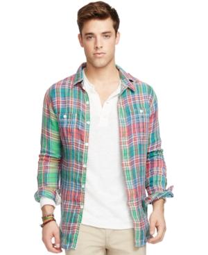 Polo Ralph Lauren Plaid Linen Workshirt