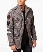 Guess Men's Irwell Feather Graphic-print Jacket