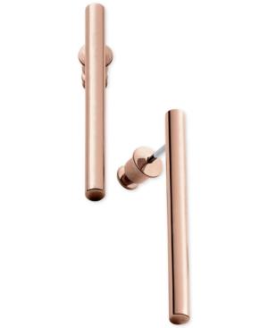 Skagen Women's Heide Rose Gold-tone Stainless Steel Bar Earrings Skj0889791