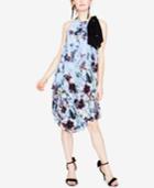Rachel Rachel Roy Printed Chiffon Midi Halter Dress