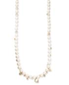 Kate Spade New York Gold-tone Crystal & Imitation Pearl Charm Strand Necklace 35 + 3 Extender