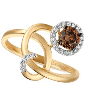 Le Vian Chocolatier Diamond Spiral Ring (1/2 Ct. T.w.) In 14k Gold