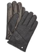 Calvin Klein Men's Mixed-media Knit Gloves
