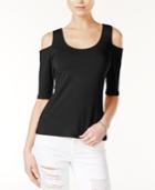 Guess Elbow-sleeve Cold-shoulder Top