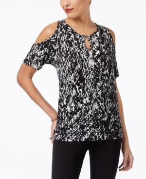 Thalia Sodi Embellished Cutout Top, Created For Macy's