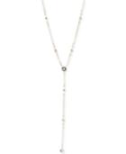 Dkny Logo Crystal Station Lariat Necklace, Created For Macy's