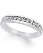 Certified Diamond Channel Set Band (1/2 Ct. T.w.) In Platinum