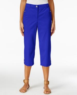 Karen Scott Twill Cropped Pants, Only At Macy's