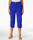 Karen Scott Twill Cropped Pants, Only At Macy's