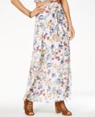 American Rag Juniors' Printed Faux-wrap Maxi Skirt, Created For Macy's